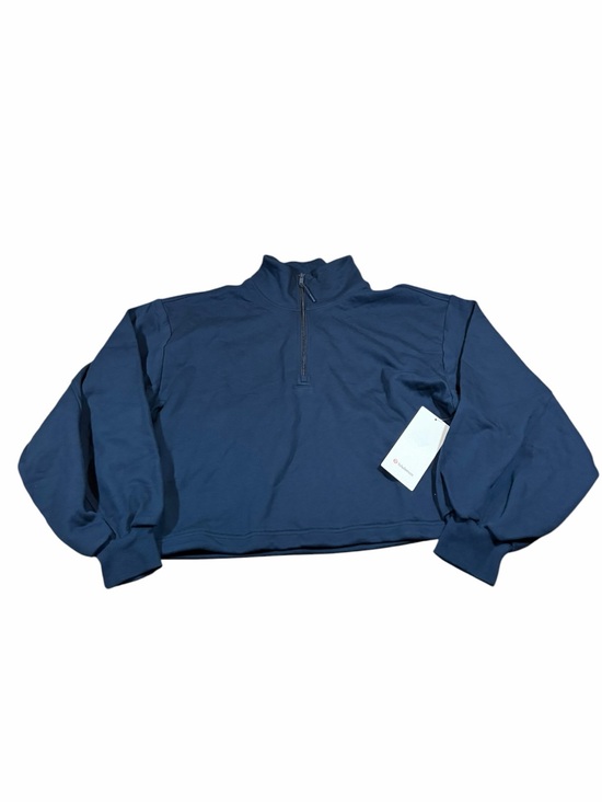lululemon athletica Tops - NWT Lululemon Cotton Terry Tennis Half Zip (True Navy) Size XL